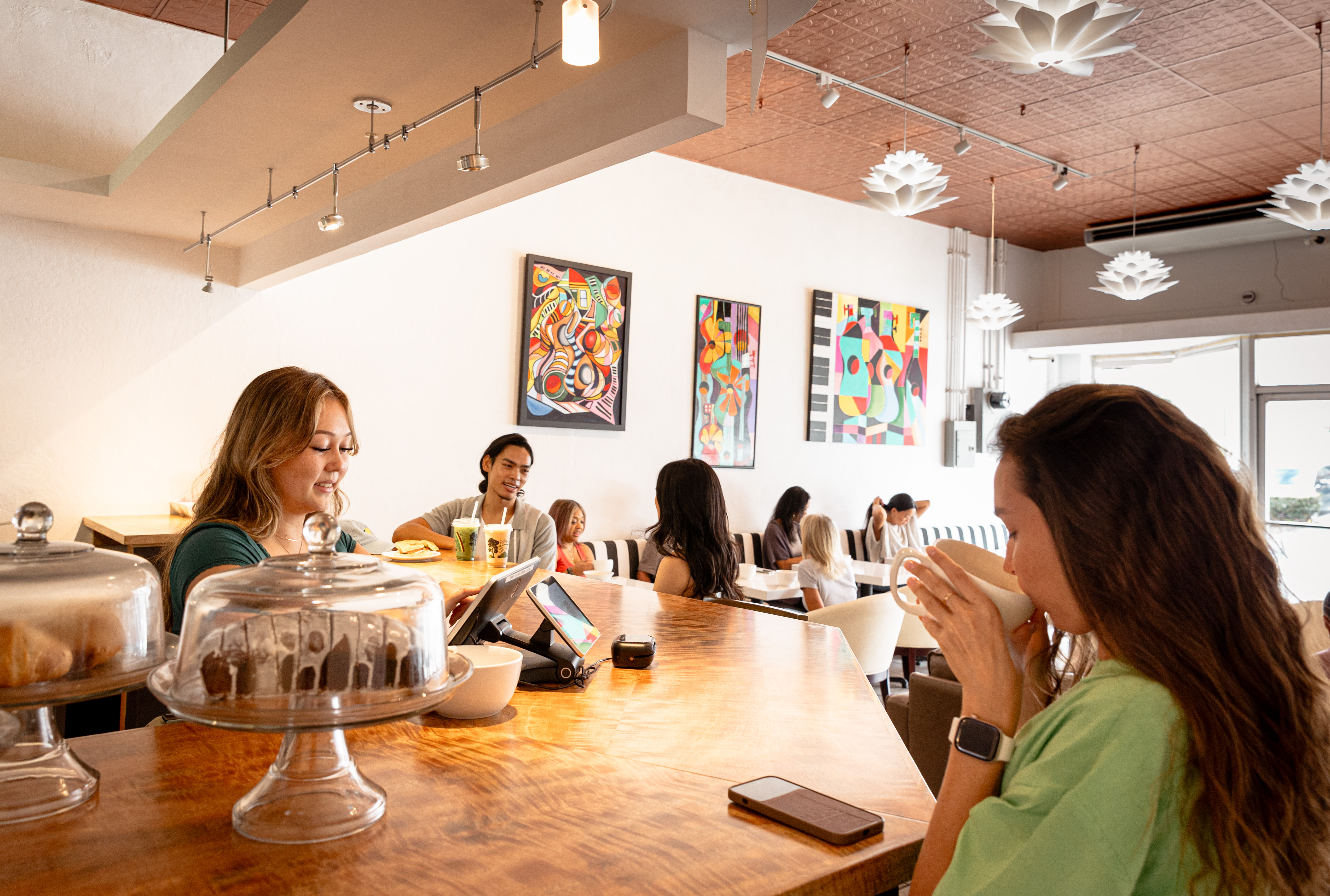 Working at Lotus Cafe